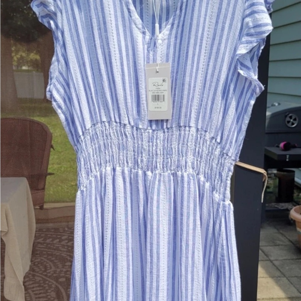 Rails TARA Blue and White Catalina Stripe Dress